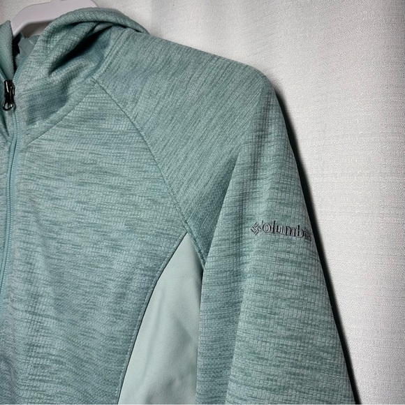 Columbia Jacket Lightweight Fleece Lined Women’s M Full Zip Outdoors Hiking Hood - Picture 2 of 10